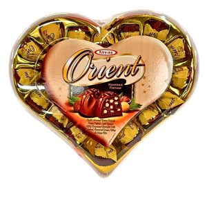 TAYAS - ORIENT MICA BOX HEART WITH HAZELNUT 12x193gr