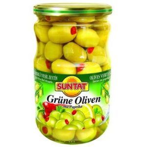 SUNTAT - GREEN OLIVE WITH PEPPER 12x850cc