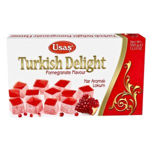 USAS - POMEGRANATE FLAVORED TURKISH DELIGHT 12x350g