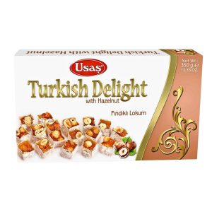 USAS - TURKISH DELIGHT WITH HAZELNUT 12x350g
