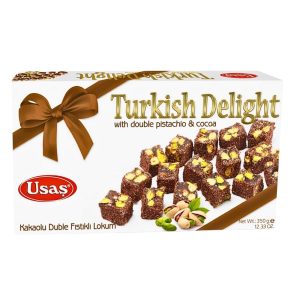 USAS - TURKISH DELIGHT WITH DOUBLE PISTACHIO AND CACAO 12x350g