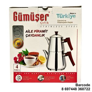 KITCHENWARE - GUMUSER FAMILY PYRAMID TEA POT