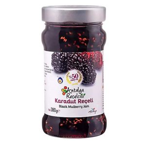 ANTALYA RECELCISI - BLACK MULBERRY JAM %50 FRUIT 12x380gr