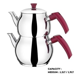 KITCHENWARE - GUMUSER VIOLA MEDIUM GLOBE TEAPOT 8x
