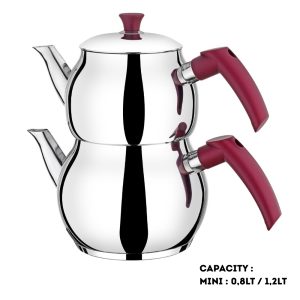 KITCHENWARE - GUMUSER VIOLA MINI GLOBE TEAPOT 8x