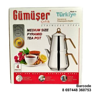 KITCHENWARE - GUMUSER VIOLA MEDIUM PYRAMID TEAPOT 8x
