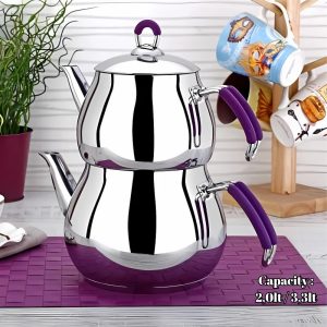 KITCHENWARE - GUMUSER VIOLA MAXI GLOBE TEAPOT 6x