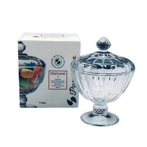 KITCHENWARE - DIAMOND SUGAR CUP WITH COVER AND LEGS 10x  96571