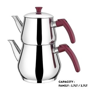 KITCHENWARE - GUMUSER VIOLA FAMILY PYRAMID TEAPOT 6x