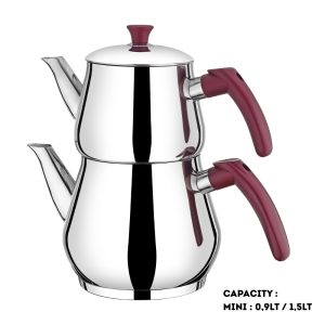 KITCHENWARE - GUMUSER VIOLA MINI PYRAMID TEAPOT 8x
